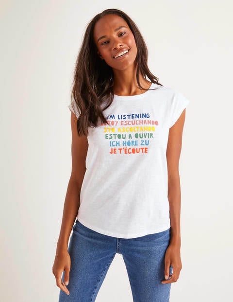 I'm Listening Charity T-Shirt - I'm Listening, Weiß I'm Listening Charity T-Shirt - I'm Listening, Weiß