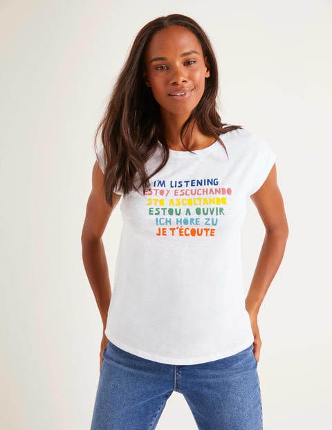 I'm Listening Charity T-Shirt - I'm Listening, Weiß I'm Listening Charity T-Shirt - I'm Listening, Weiß