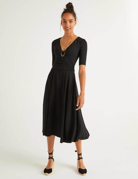 Kassidy Jersey Midi Dress - Black Kassidy Jersey Midi Dress - Black