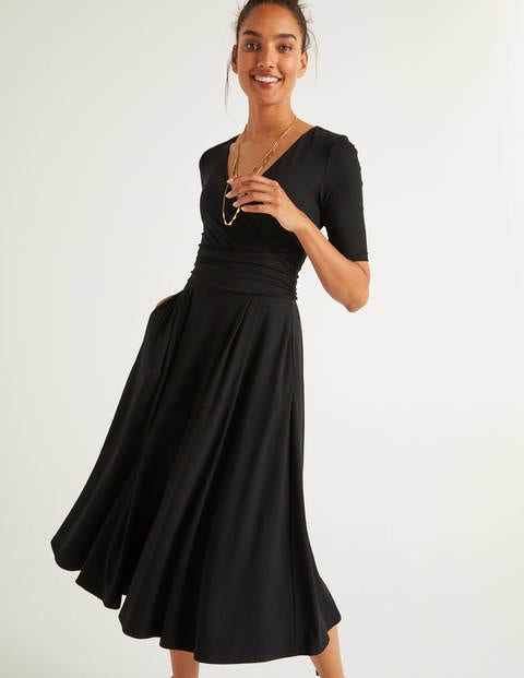 Kassidy Jersey Midi Dress - Black Kassidy Jersey Midi Dress - Black