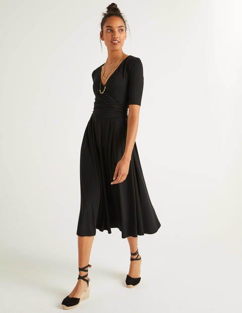 Kassidy Jersey Midi Dress - Black Kassidy Jersey Midi Dress - Black