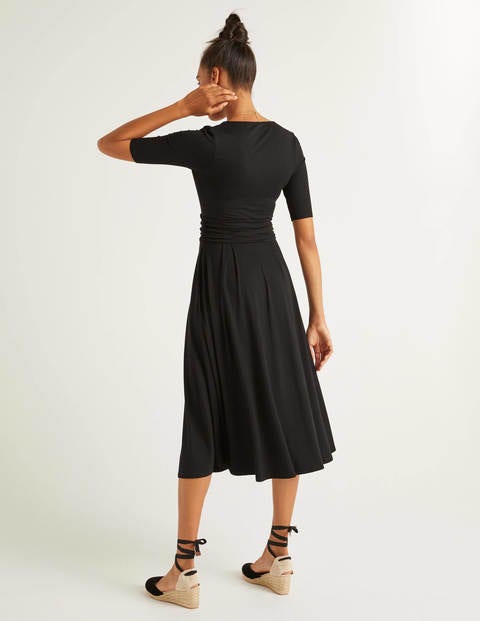 Kassidy Jersey Midi Dress - Black Kassidy Jersey Midi Dress - Black