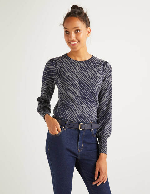 Pull Antonia - Anthracite chiné, zèbre Pull Antonia - Anthracite chiné, zèbre