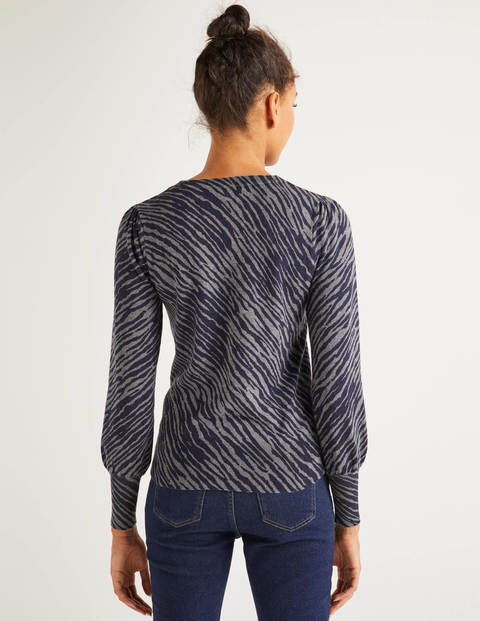 Pull Antonia - Anthracite chiné, zèbre Pull Antonia - Anthracite chiné, zèbre