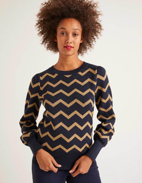 Antonia Sweater - Lurex Zig Zag Antonia Sweater - Lurex Zig Zag