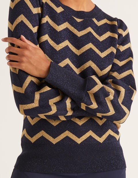 Antonia Sweater - Lurex Zig Zag Antonia Sweater - Lurex Zig Zag