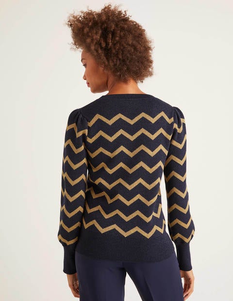 Antonia Sweater - Lurex Zig Zag Antonia Sweater - Lurex Zig Zag