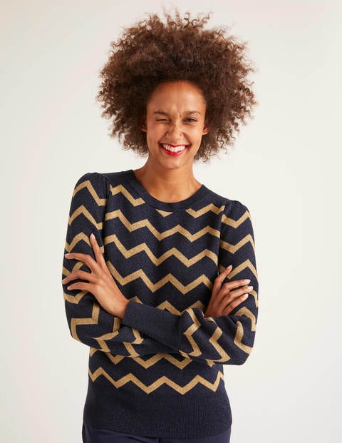 Antonia Sweater - Lurex Zig Zag Antonia Sweater - Lurex Zig Zag