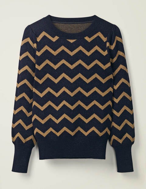 Antonia Sweater - Lurex Zig Zag Antonia Sweater - Lurex Zig Zag