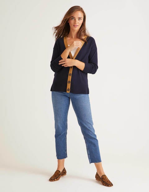 navy blue sparkly cardigan