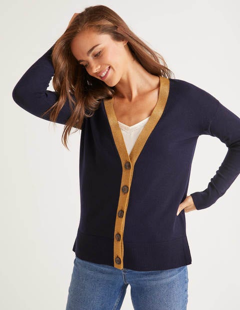 navy sparkly cardigan