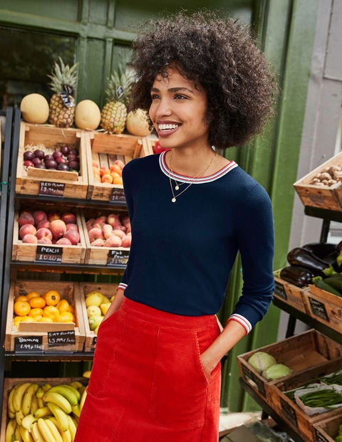 Elina Jumper - Navy/Multi Tipping Elina Jumper - Navy/Multi Tipping