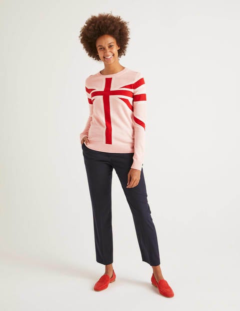 Estella Sweater - Chalky pink Union jack Estella Sweater - Chalky pink Union jack
