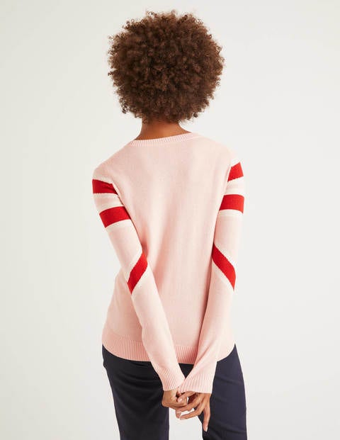 Estella Sweater - Chalky pink Union jack Estella Sweater - Chalky pink Union jack