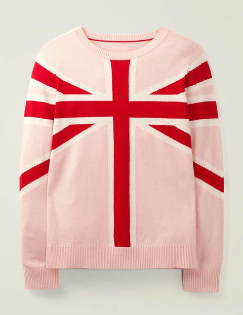 Estella Sweater - Chalky pink Union jack Estella Sweater - Chalky pink Union jack