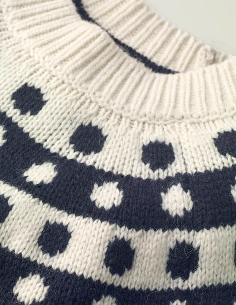 Rhea Fair Isle Jumper - Navy/Ivory Rhea Fair Isle Jumper - Navy/Ivory