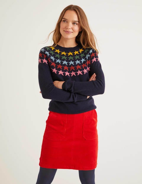 Zoe Fair Isle Jumper - Navy/Multi Star Zoe Fair Isle Jumper - Navy/Multi Star