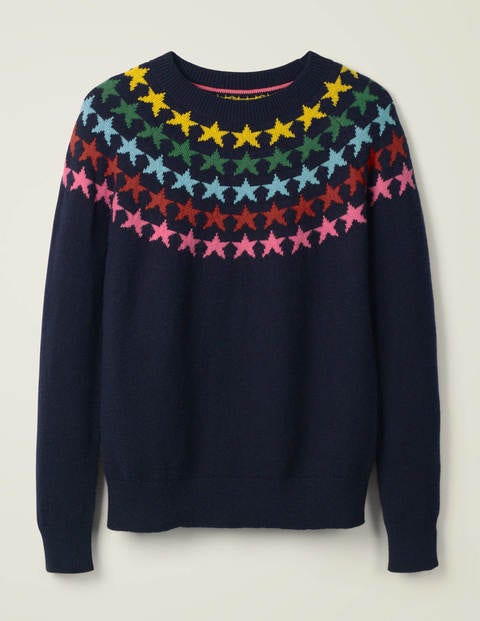 Zoe Fair Isle Jumper - Navy/Multi Star Zoe Fair Isle Jumper - Navy/Multi Star