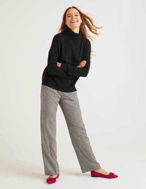 black roll neck jumper ladies
