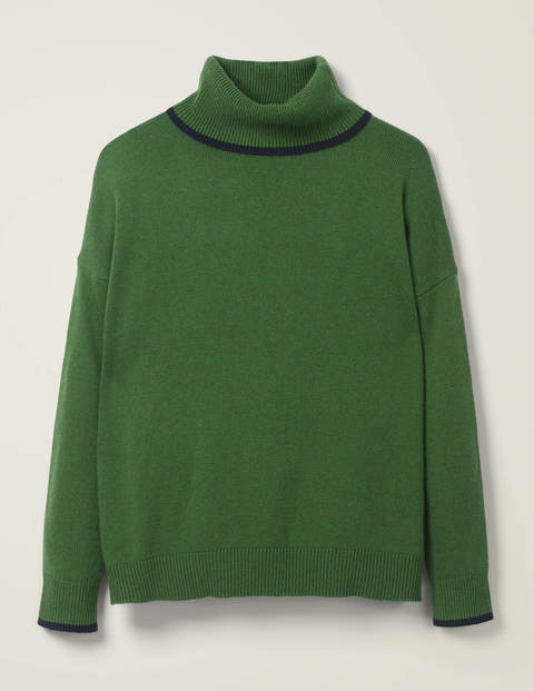 Cora Roll Neck Jumper - Broad Bean Cora Roll Neck Jumper - Broad Bean