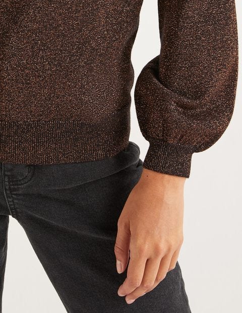 Mabel Sweater - Black and Copper Sparkle Mabel Sweater - Black and Copper Sparkle