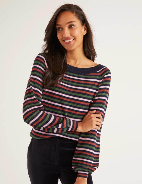 Mabel Jumper - Navy Sparkle Multi Stripe Mabel Jumper - Navy Sparkle Multi Stripe