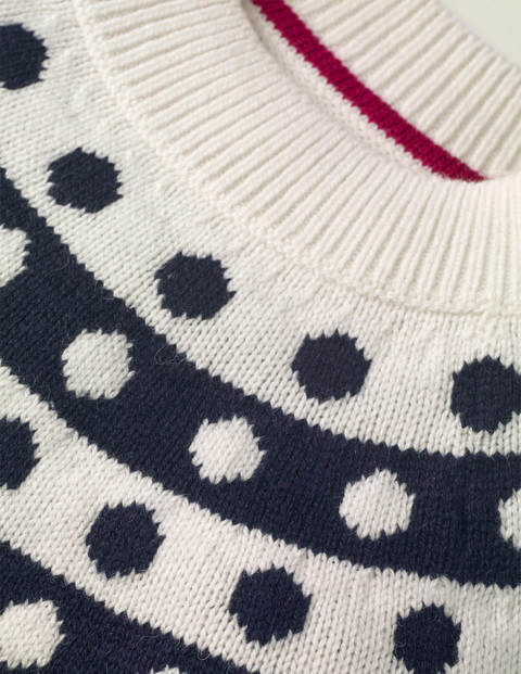 Rhea Fair Isle Dress - Navy/Ivory Rhea Fair Isle Dress - Navy/Ivory