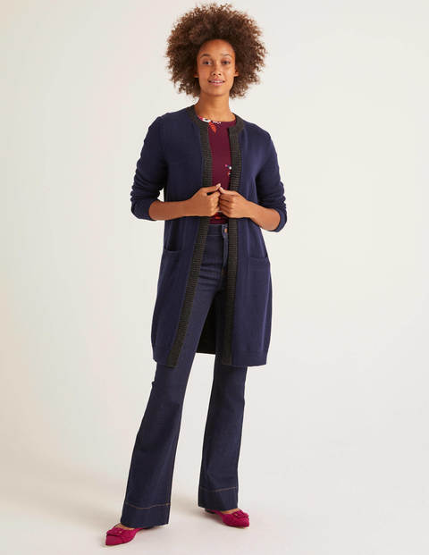 Rosamund Cardigan - Navy/Charcoal Melange Rosamund Cardigan - Navy/Charcoal Melange