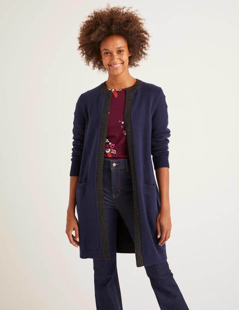 Rosamund Cardigan - Navy/Charcoal Melange Rosamund Cardigan - Navy/Charcoal Melange