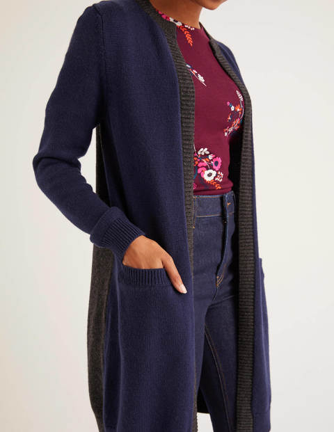 Rosamund Cardigan - Navy/Charcoal Melange Rosamund Cardigan - Navy/Charcoal Melange