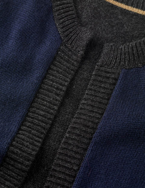 Rosamund Cardigan - Navy/Charcoal Melange Rosamund Cardigan - Navy/Charcoal Melange