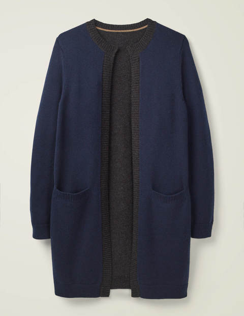Rosamund Cardigan - Navy/Charcoal Melange Rosamund Cardigan - Navy/Charcoal Melange
