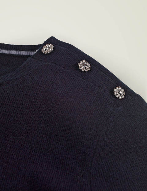 Betty Jewelled Jumper - Navy Betty Jewelled Jumper - Navy