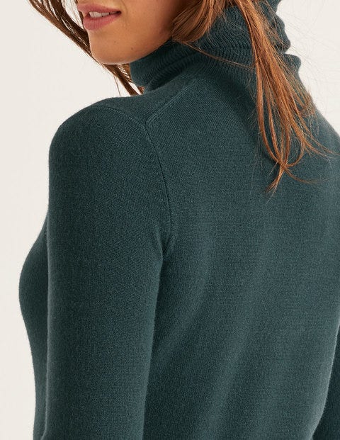 Cashmere Roll Neck - Midnight Garden Cashmere Roll Neck - Midnight Garden