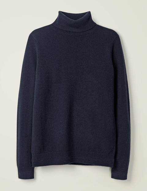 Kaschmir-Rollkragenpullover - Navy Kaschmir-Rollkragenpullover - Navy
