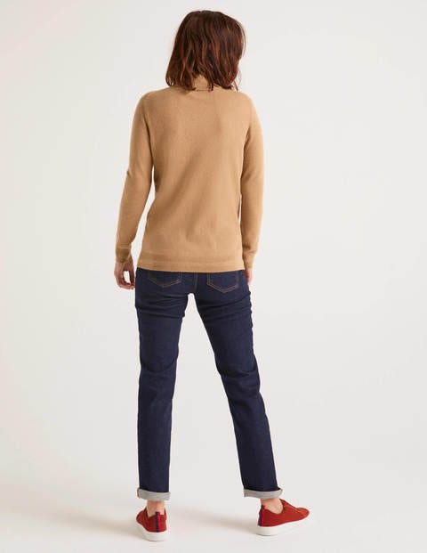 Pull Col Roulé En Cachemire - Camel chiné Pull Col Roulé En Cachemire - Camel chiné