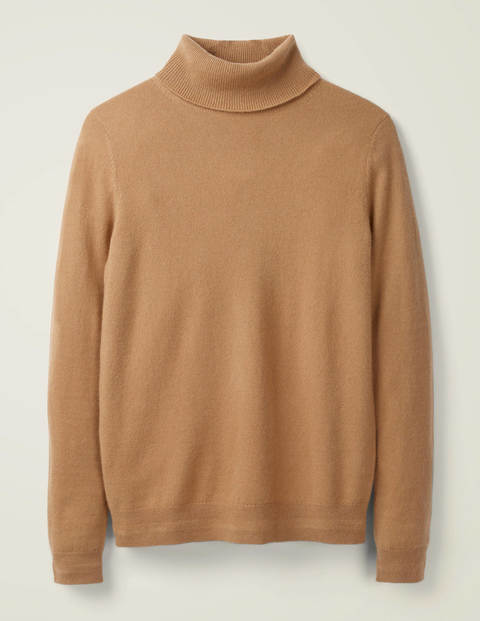 Pull Col Roulé En Cachemire - Camel chiné Pull Col Roulé En Cachemire - Camel chiné