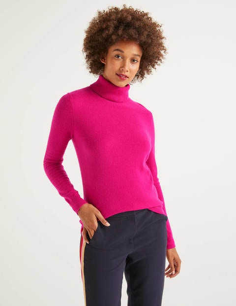 Cashmere Roll Neck - English Berry Cashmere Roll Neck - English Berry