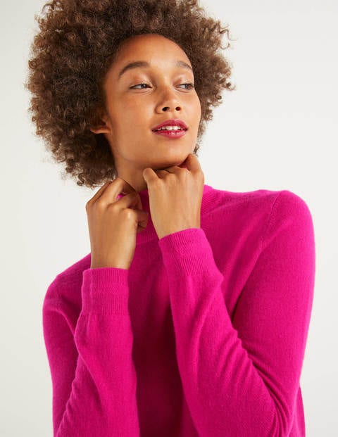 Cashmere Roll Neck - English Berry Cashmere Roll Neck - English Berry