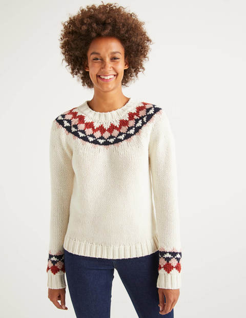 Cordelia Fair Isle Jumper - Ivory Cordelia Fair Isle Jumper - Ivory