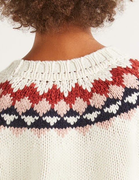 Cordelia Fair Isle Jumper - Ivory Cordelia Fair Isle Jumper - Ivory