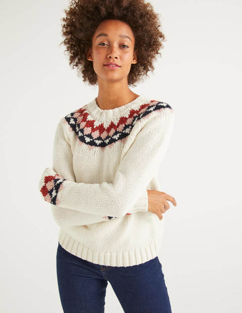 Cordelia Fair Isle Jumper - Ivory Cordelia Fair Isle Jumper - Ivory
