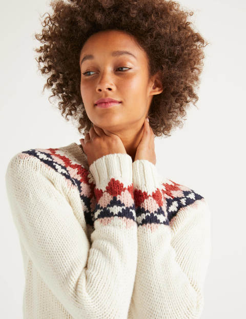 Cordelia Fair Isle Jumper - Ivory Cordelia Fair Isle Jumper - Ivory