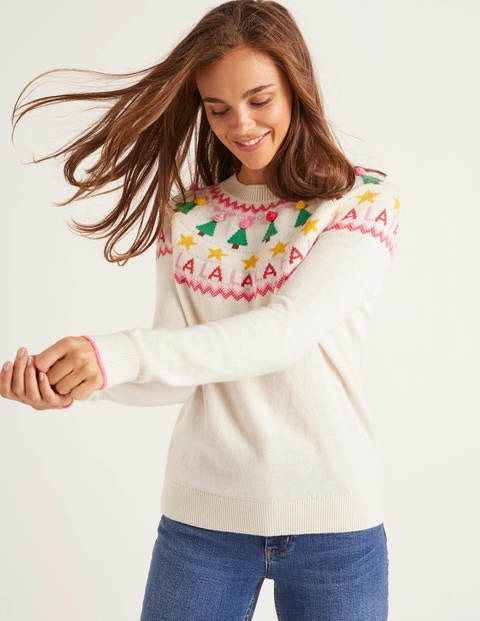 Festive Fair Isle Sweater - Ivory Festive Fair Isle Sweater - Ivory