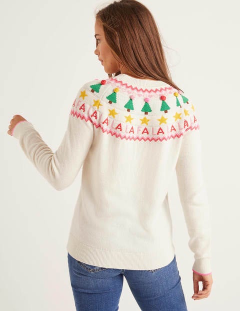 Festive Fair Isle Sweater - Ivory Festive Fair Isle Sweater - Ivory