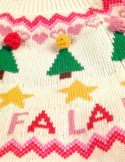 Festive Fair Isle Sweater - Ivory Festive Fair Isle Sweater - Ivory