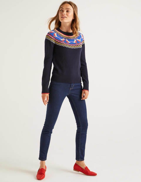 Festive Fair Isle Sweater - Navy Festive Fair Isle Sweater - Navy