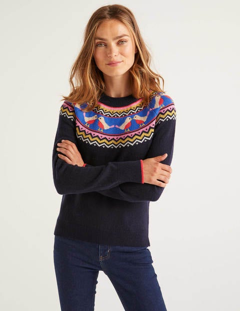 Festive Fair Isle Sweater - Navy Festive Fair Isle Sweater - Navy