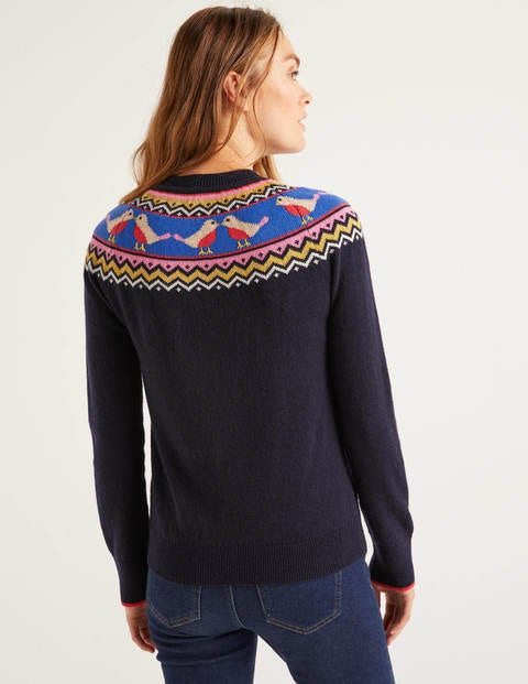Festive Fair Isle Sweater - Navy Festive Fair Isle Sweater - Navy