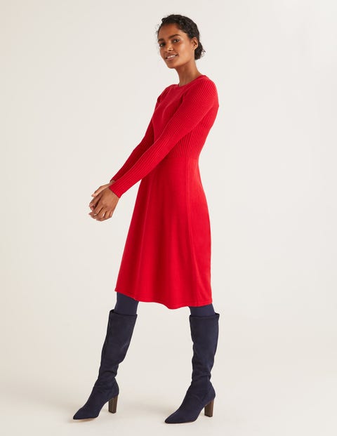 Gemma Kleid - Weihnachtssternrot Gemma Kleid - Weihnachtssternrot